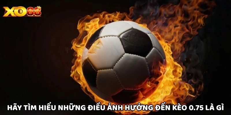 Hãy tìm hiểu những điều ảnh hưởng đến Kèo 0.75 Là Gì